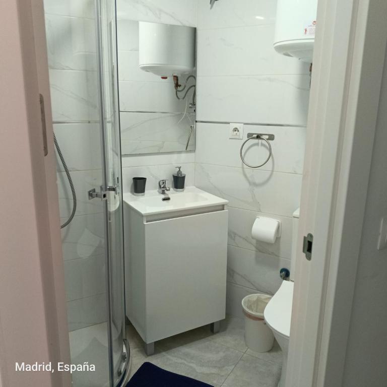 Koupelna v ubytování Hospedaje La Campana