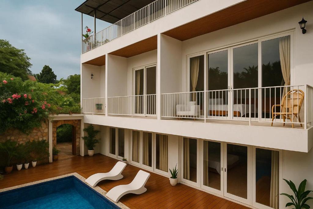 Balkón nebo terasa v ubytování Lumiere Hotel Gili Trawangan