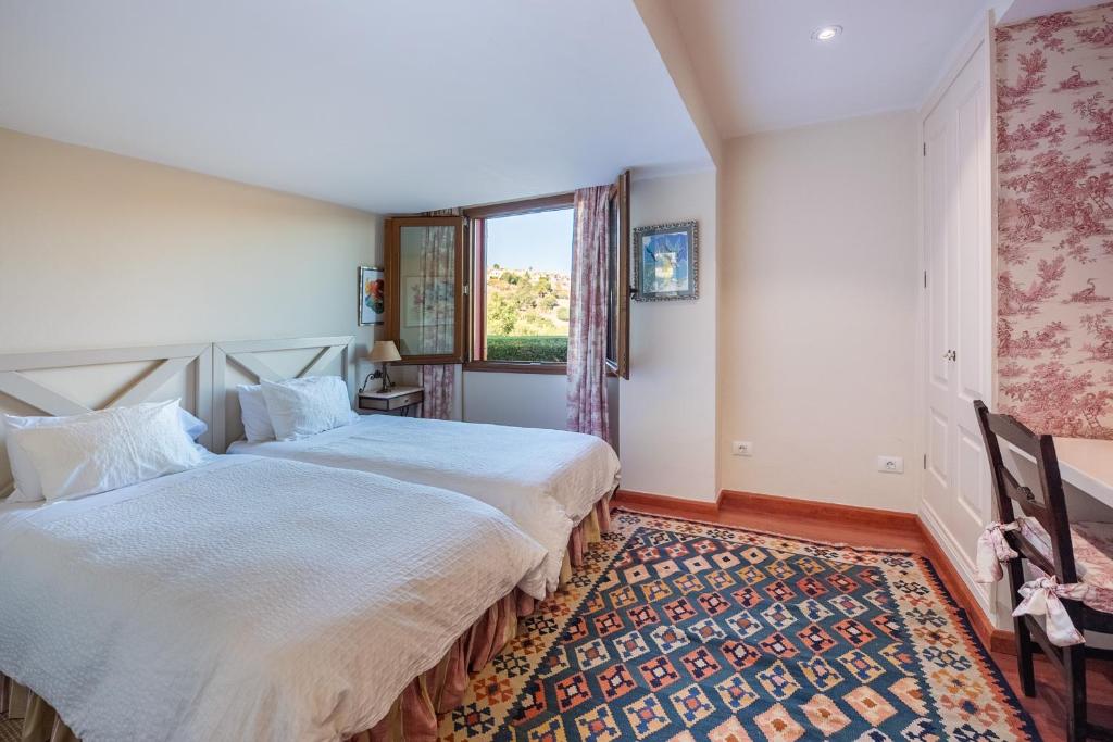Posteľ alebo postele v izbe v ubytovaní Luxury Country & Rural Villa Santa Brigida Las Palmas