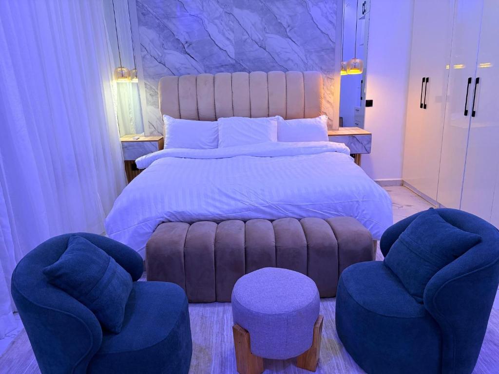Postel nebo postele na pokoji v ubytování Flavour condo