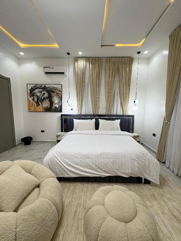 Postel nebo postele na pokoji v ubytování Flavour condo