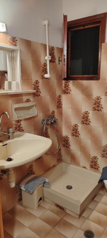 A bathroom at Papadioti Apartments