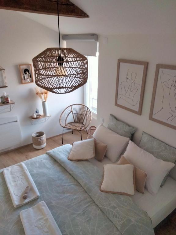 Posezení v ubytování Chambre d'hôtes Tout Simplement