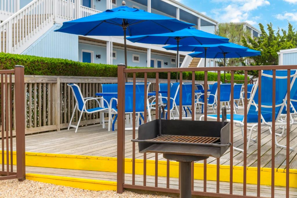 Balkón nebo terasa v ubytování Montauk Blue Hotel