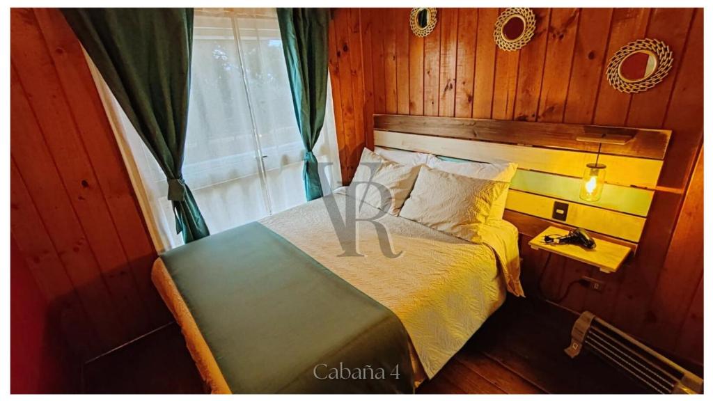 Postel nebo postele na pokoji v ubytování Algarrobo playa Canelo Cabaña opción Tinaja