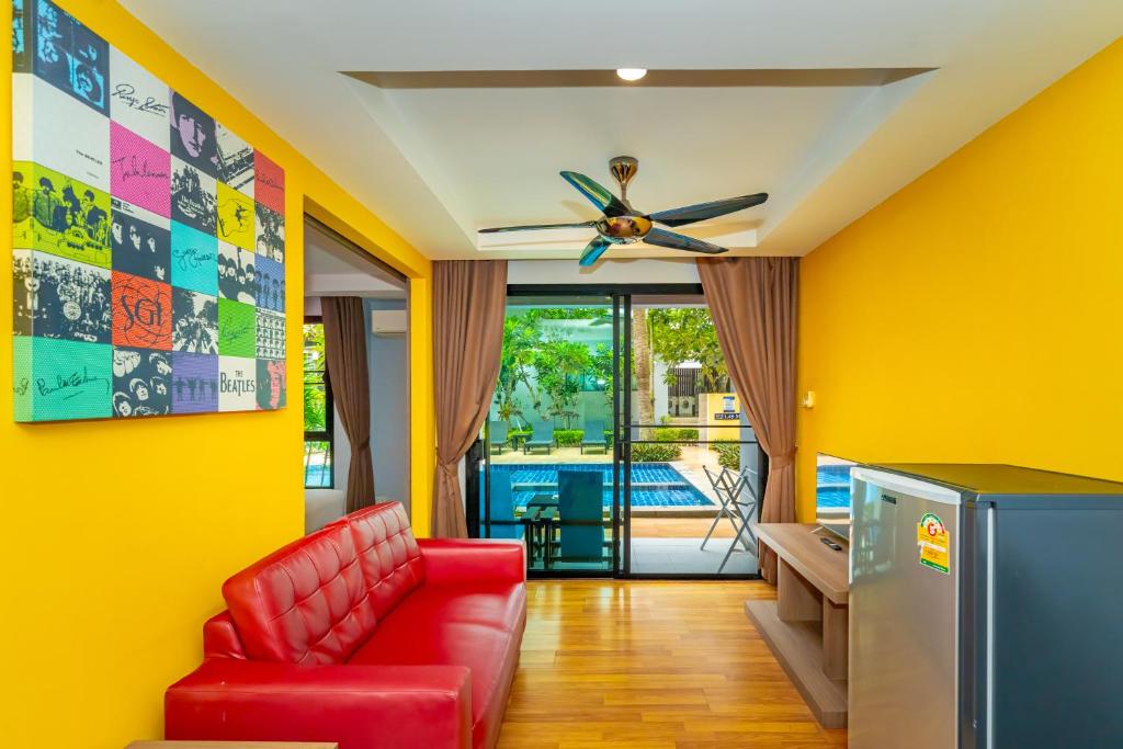 Posezení v ubytování Anchan Boutique Hotel