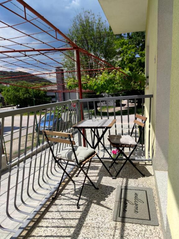 Balkón nebo terasa v ubytování Apartman Noel Knin