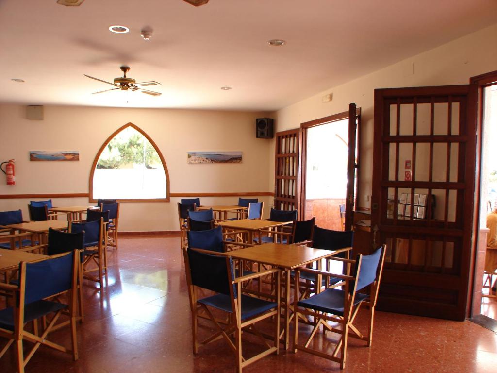 Restaurace v ubytování Hostal Sa Prensa