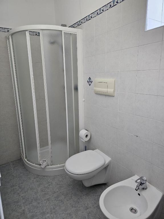 Koupelna v ubytování Hotel A Cannata