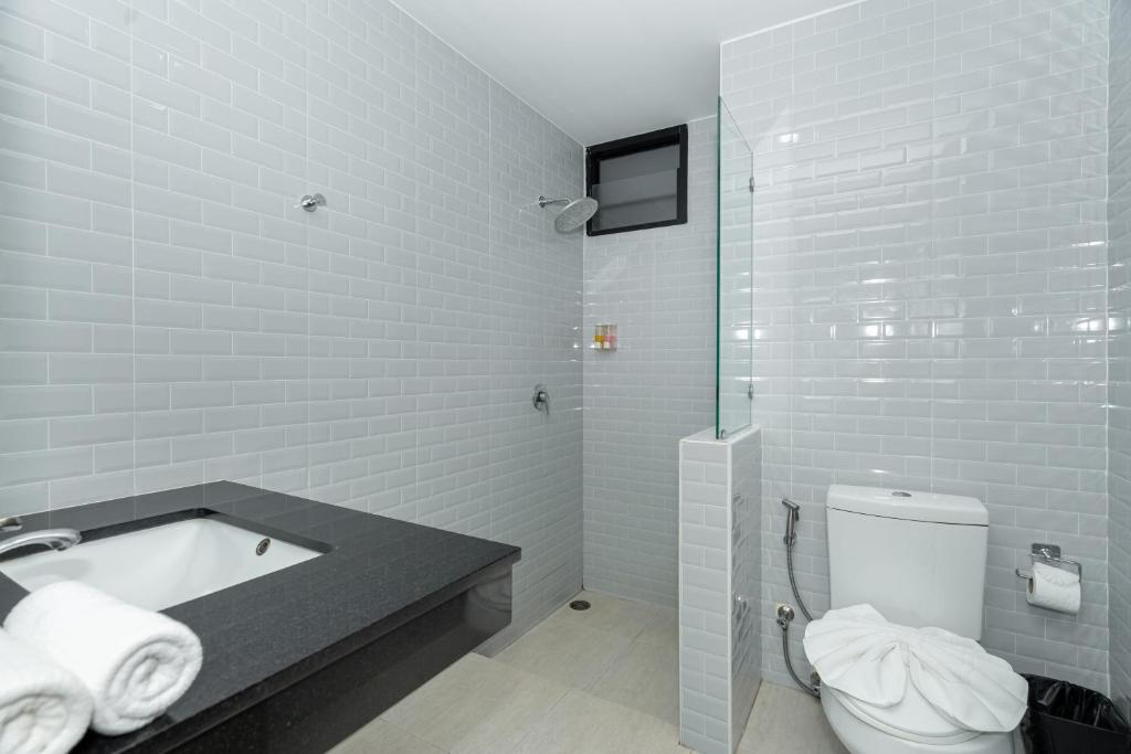 Koupelna v ubytování Anchan Boutique Hotel