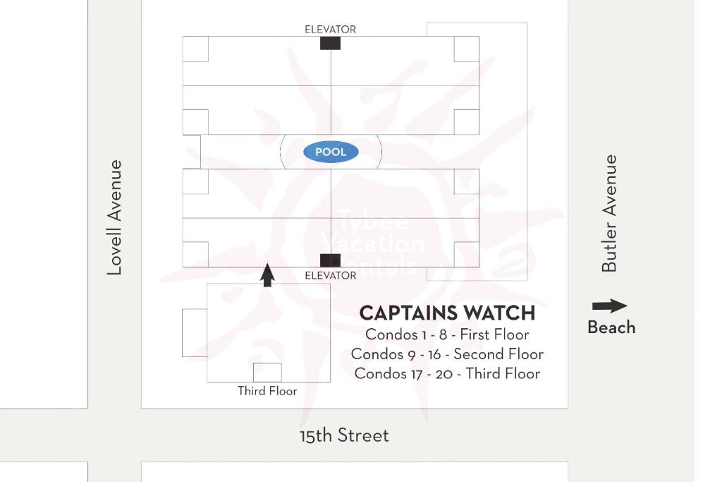 タイビーアイランドにあるCaptains Watch 9の食材の台所図