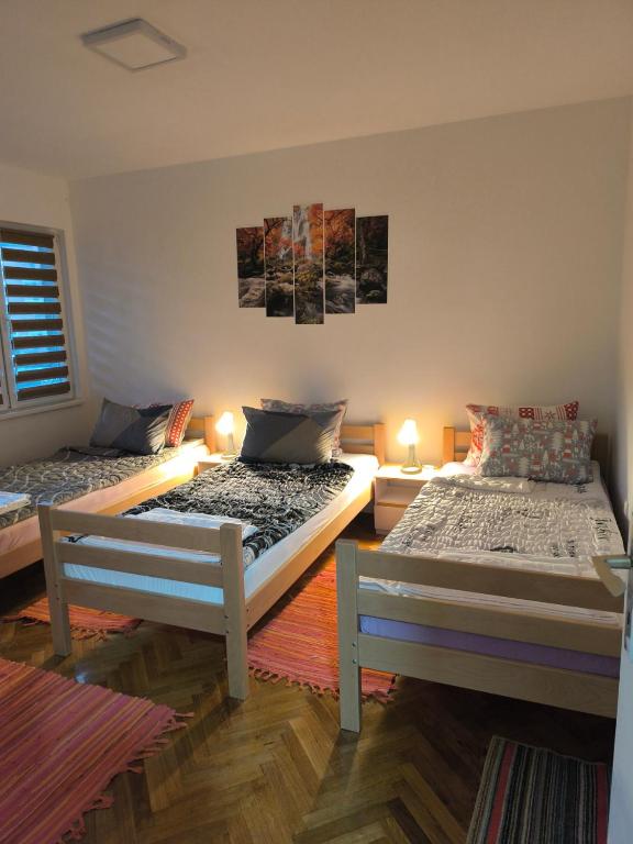 Postel nebo postele na pokoji v ubytování Apartman Vuković, Majdanpek