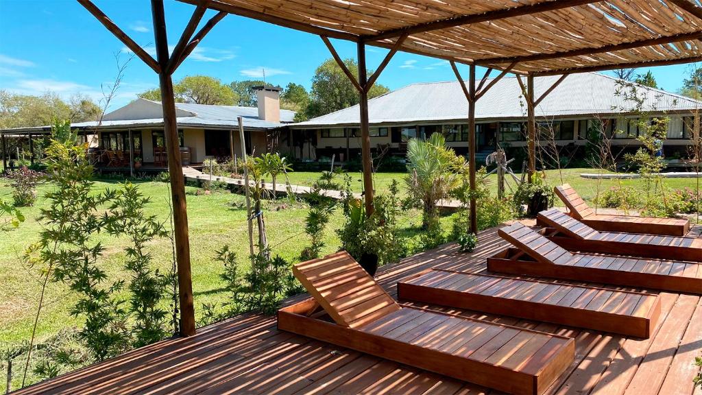 Zahrada ubytování Irupé Lodge