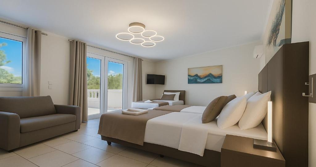 Postel nebo postele na pokoji v ubytování Villa Small Paradise