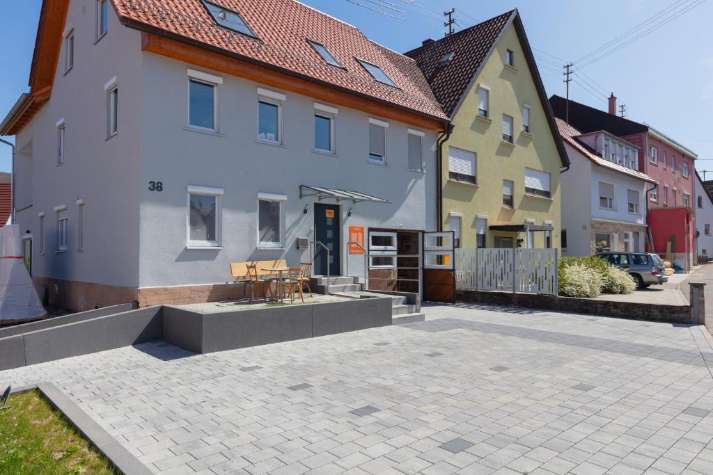 Das Gebäude in dem sich die Ferienwohnung befindet