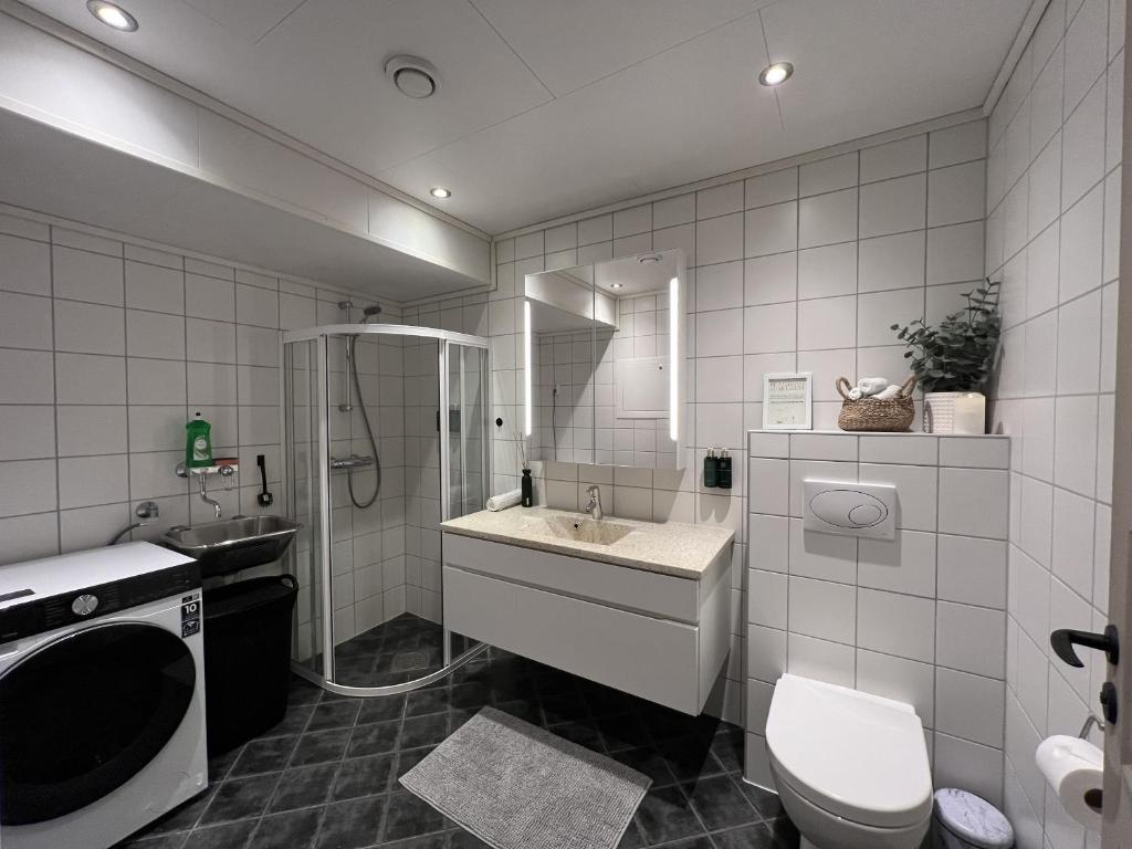 Koupelna v ubytování Bratsberg Apartment - with Kitchenette and Free Parking