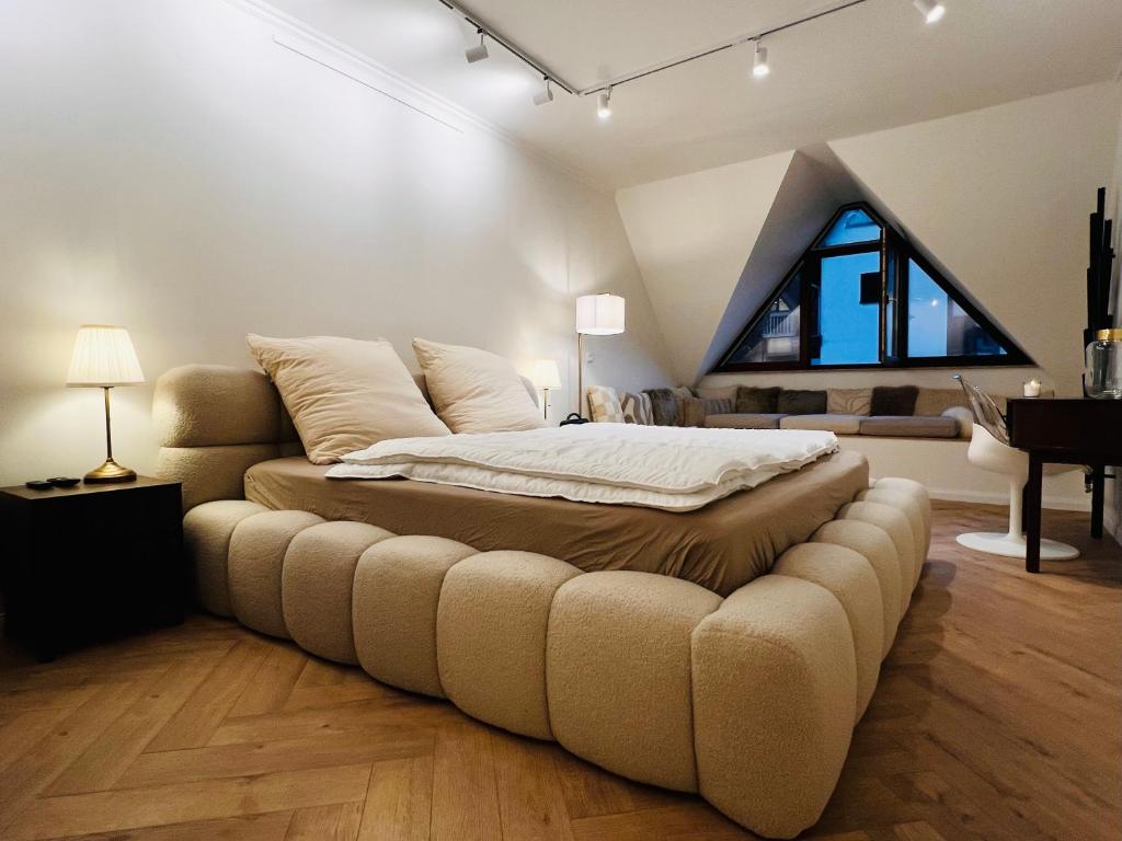 Posezení v ubytování Boho Style Flat renovated by May 2025
