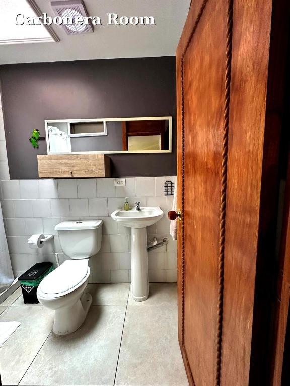 Koupelna v ubytování Hostal El Quinde