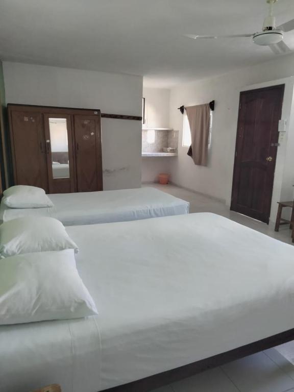Postel nebo postele na pokoji v ubytování Casa Azul