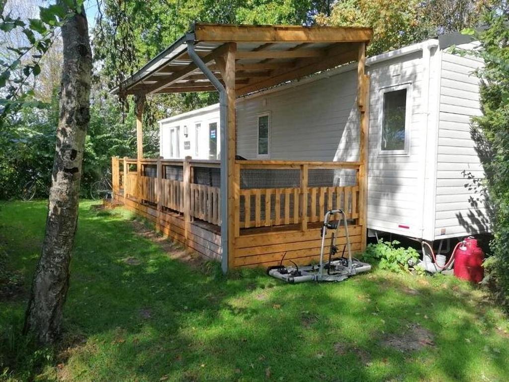 Bygningen som chaletet ligger i