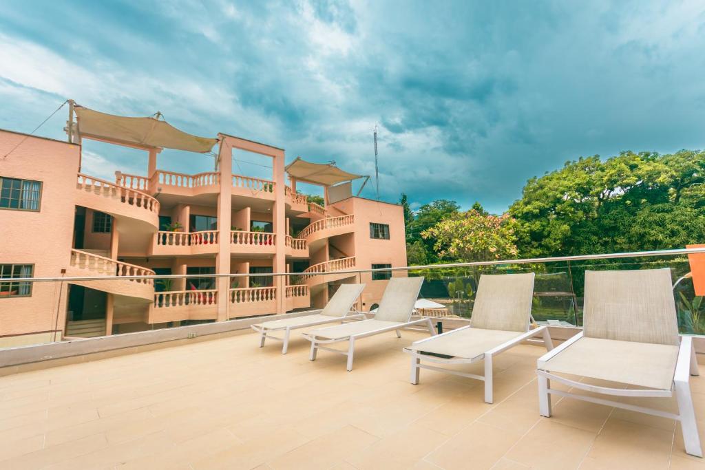 Balkón nebo terasa v ubytování Del Tropico hotel