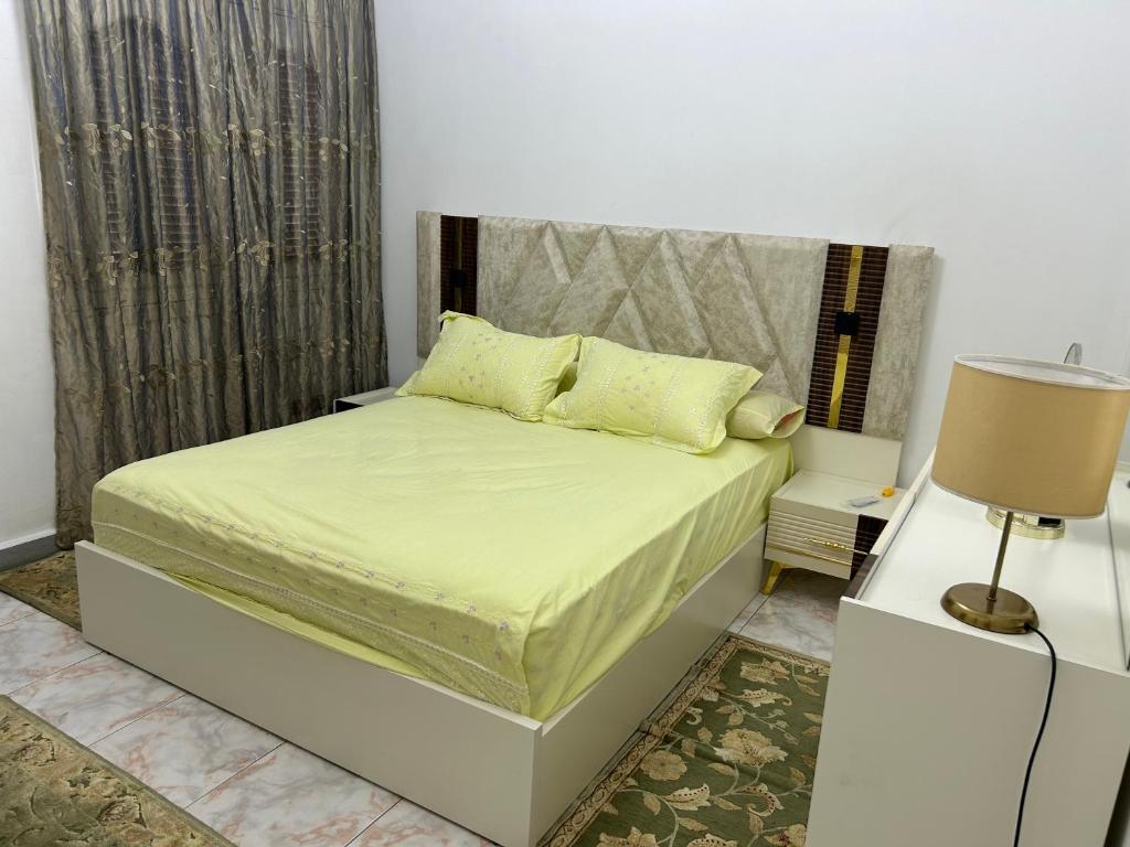 Postel nebo postele na pokoji v ubytování Nile view apartment