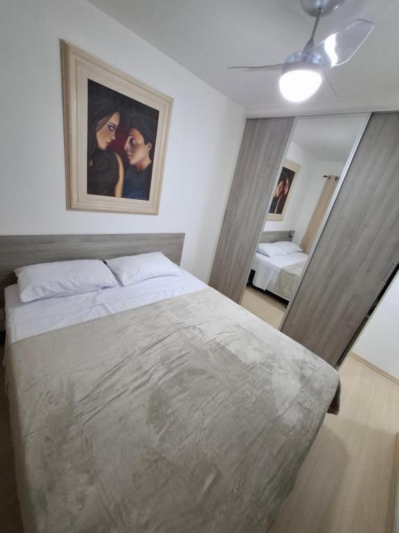 Postel nebo postele na pokoji v ubytování Refúgio Expo Center Norte