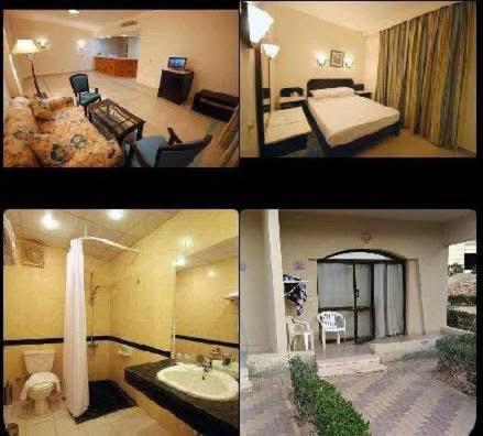 En eller flere senge i et værelse på ريجينا ريزورت السخنه