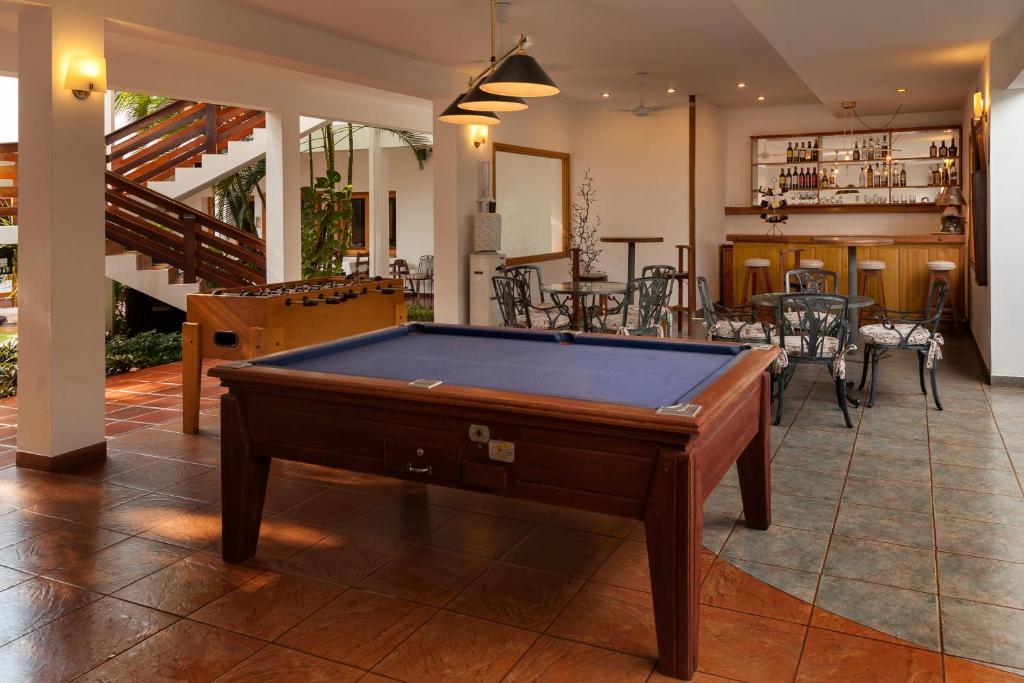 Biliár nebo kulečník v ubytování Hotel Westfalenhaus