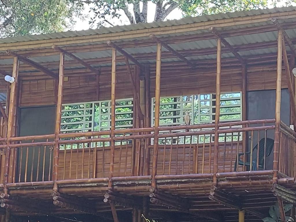 Balkón nebo terasa v ubytování hotel campestre san antonio