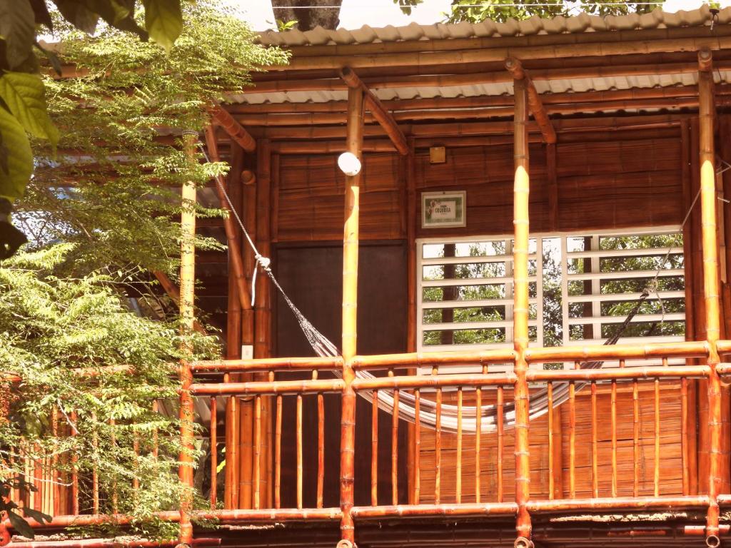 Balkón nebo terasa v ubytování hotel campestre san antonio
