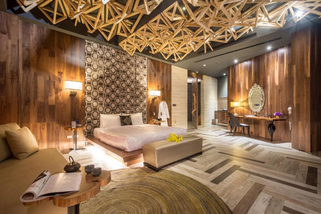 Postel nebo postele na pokoji v ubytování Mulan Motel