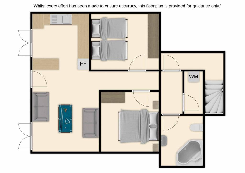 The floor plan of Villa Orsalia
