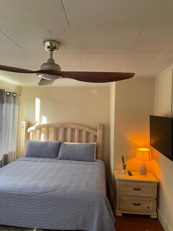 Postel nebo postele na pokoji v ubytování Mini penthouse