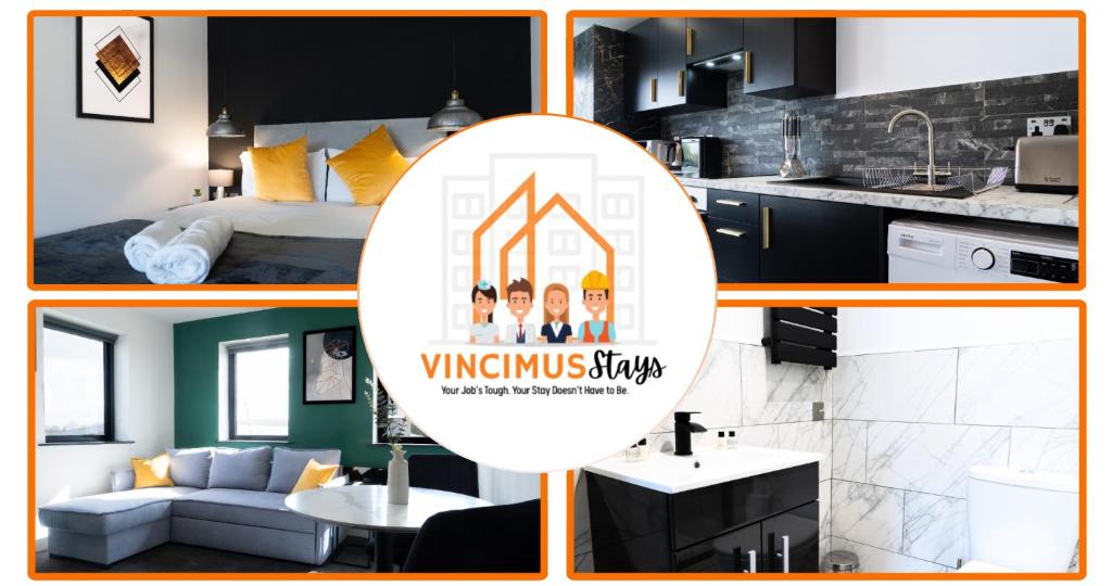 Dapur atau dapur kecil di Newark House - 1 Bed apartment