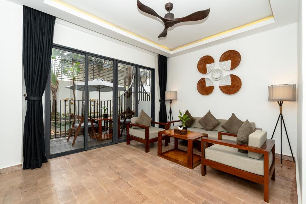 Posezení v ubytování Angkor Breeze Hotel & Spa
