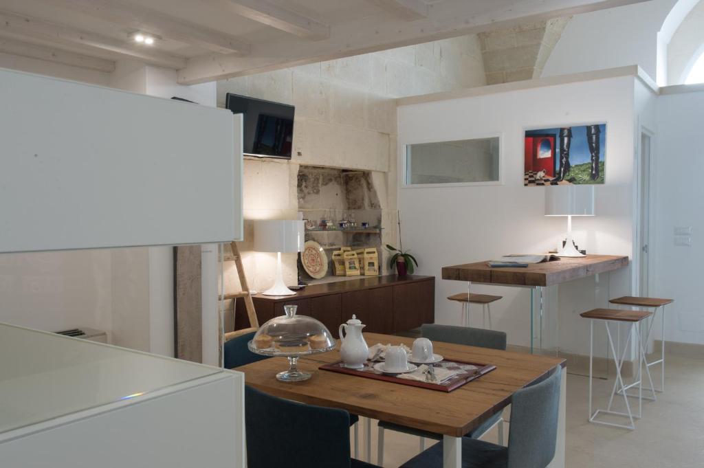 Kuchyň nebo kuchyňský kout v ubytování Corte Campanile Boutique B&B