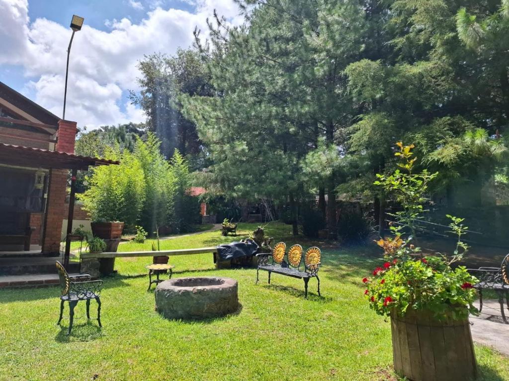 Zahrada ubytování Cabaña de los abuelos