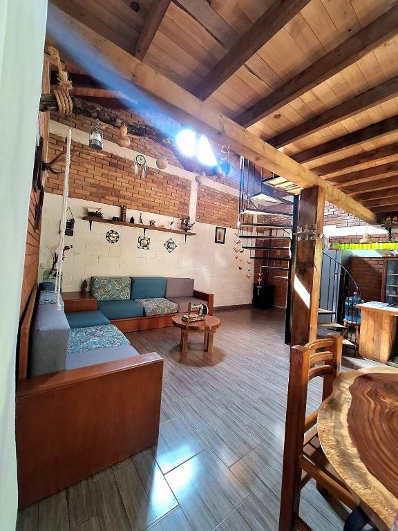 Posezení v ubytování Cabaña de los abuelos