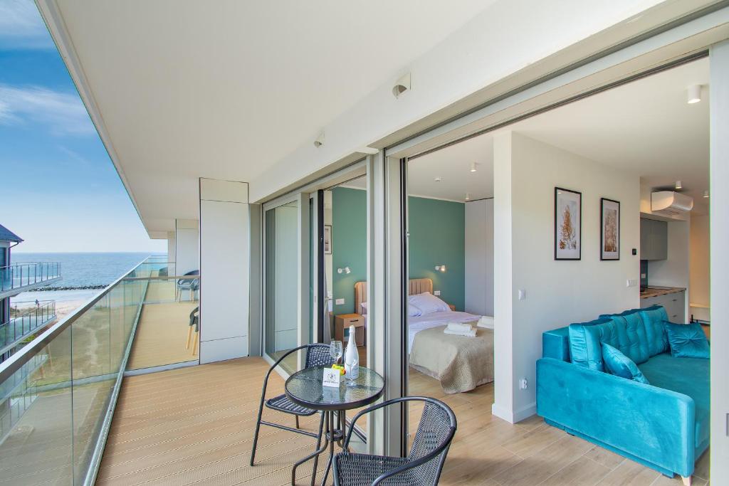 Χώρος καθιστικού στο NORTH Apartments, View Mare Solaris