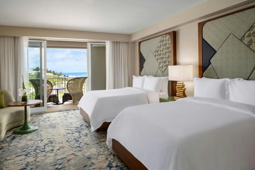 Partial Ocean View, Guest room , 2 Queen, Balcony
