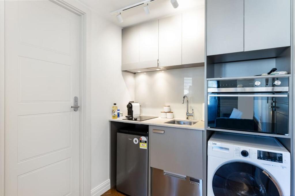 1BR Studio in Te Aro - City Lookout - Resim 12