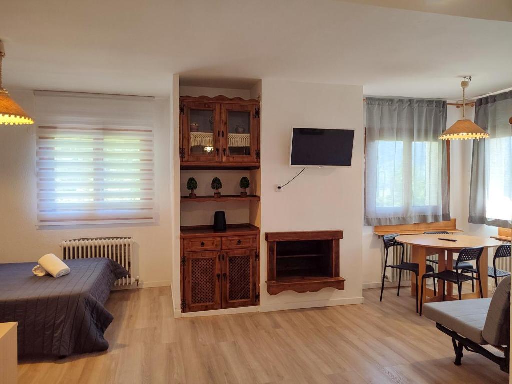TV a/nebo společenská místnost v ubytování Apartamentos 3000 Formigal