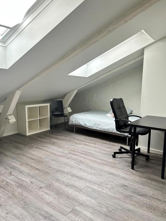 Postel nebo postele na pokoji v ubytování Single-bed rooms in Central located apartment in Trondheim