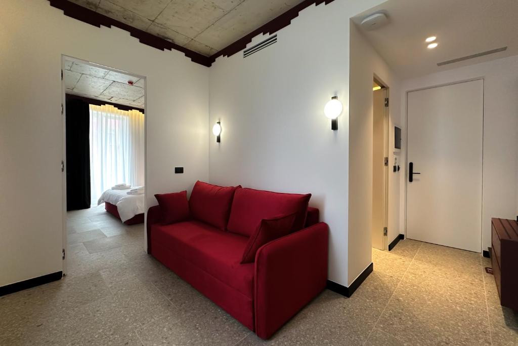 Posezení v ubytování Bazaar Hotel