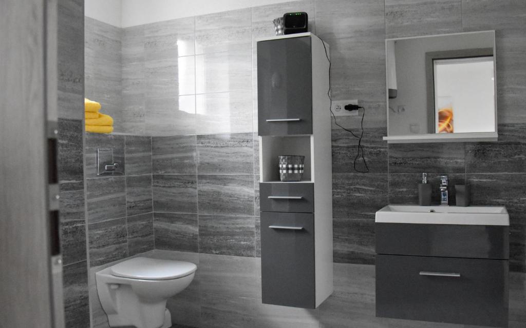 A bathroom at Apartmán u Braňa