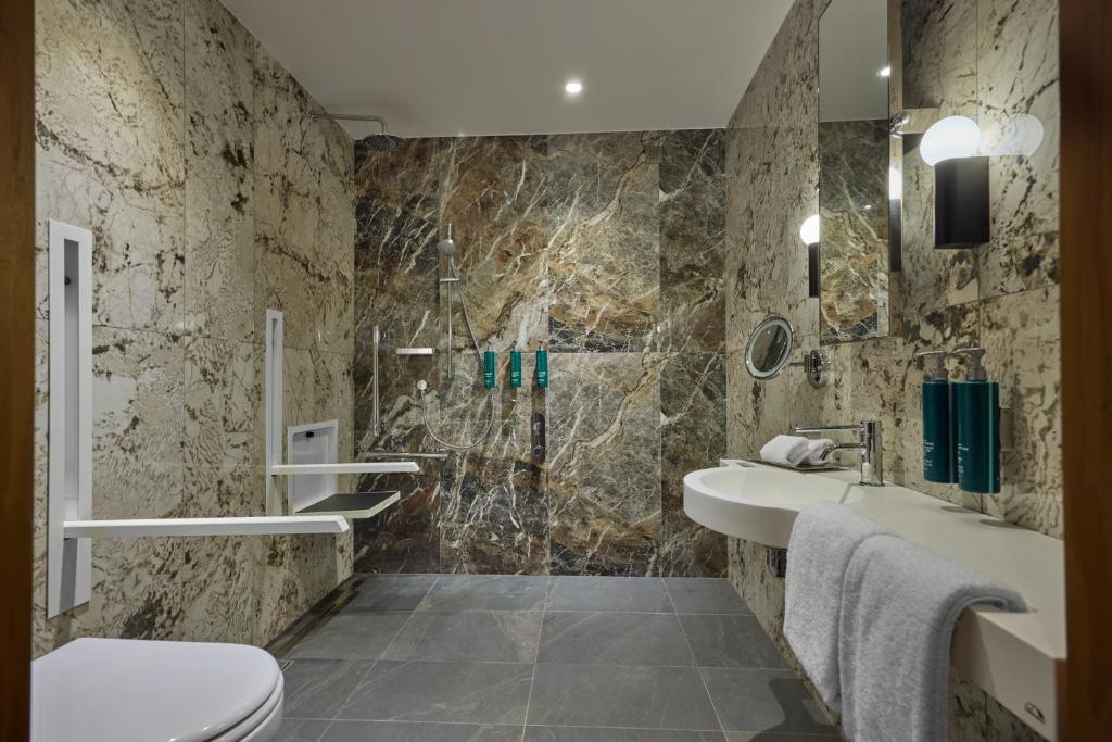 Koupelna v ubytování Hilton Milan