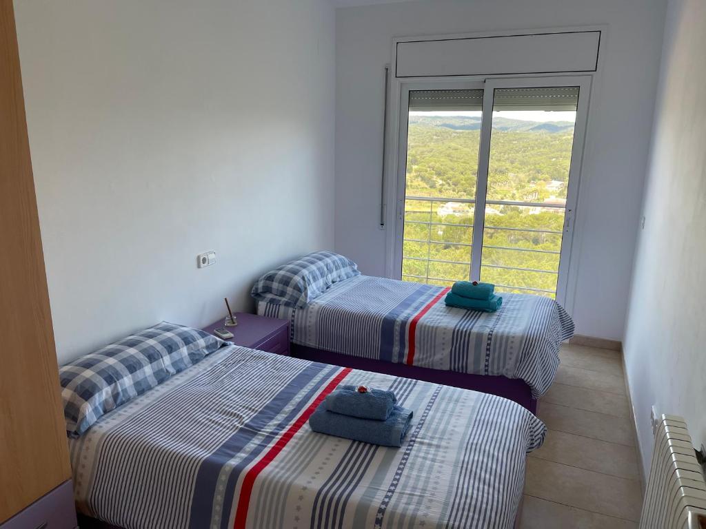 Posteľ alebo postele v izbe v ubytovaní Villa for 2 families