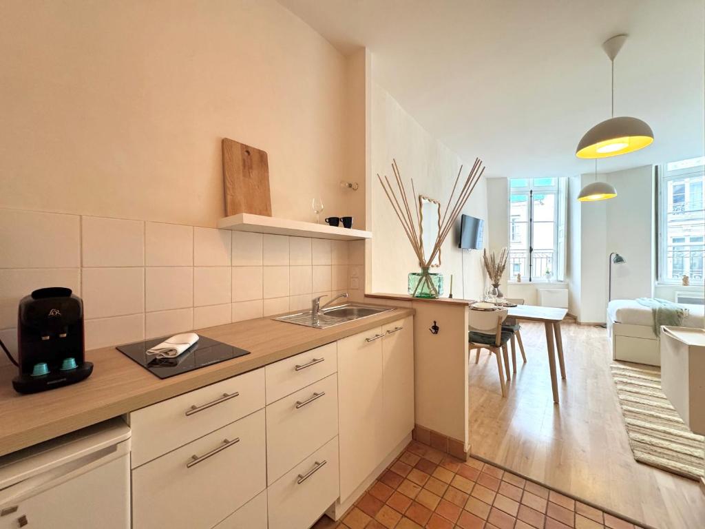 Η κουζίνα ή μικρή κουζίνα στο Le Fablet, Hyper centre de Rennes