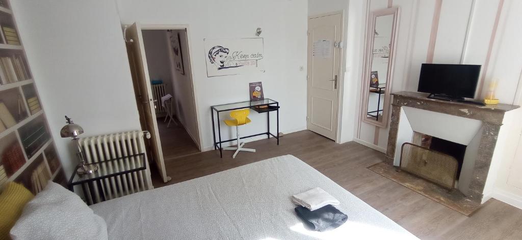 TV a/nebo společenská místnost v ubytování Chez Alex' guesthouse